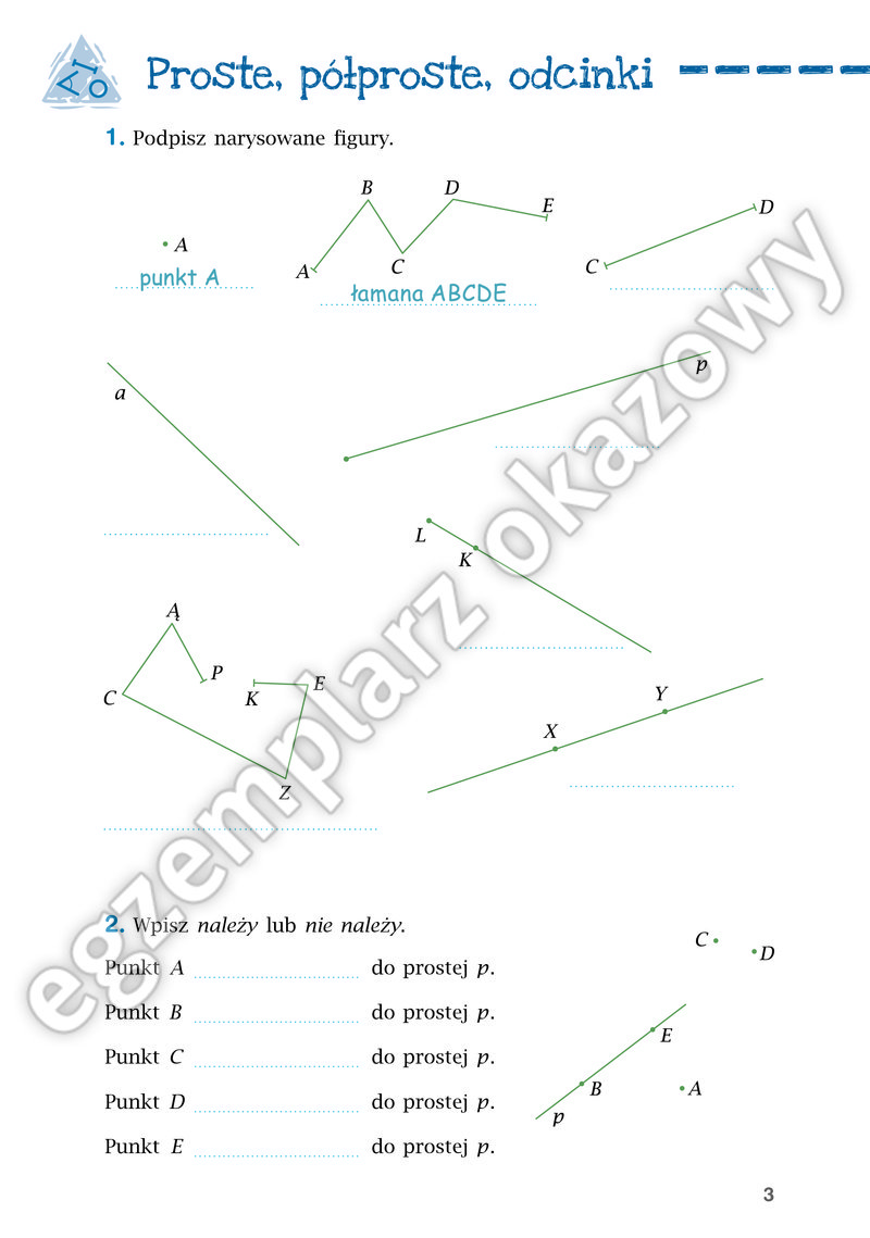 Sprawdzian Z Matematyki Klasa 4 Figury Geometryczne Pdf Matematyka