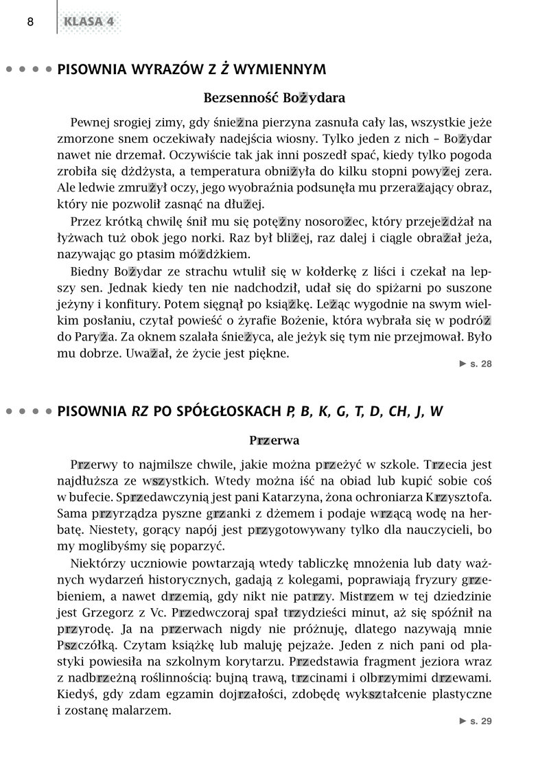 Dyktando Pisownia Wielką I Małą Literą Klasa 4